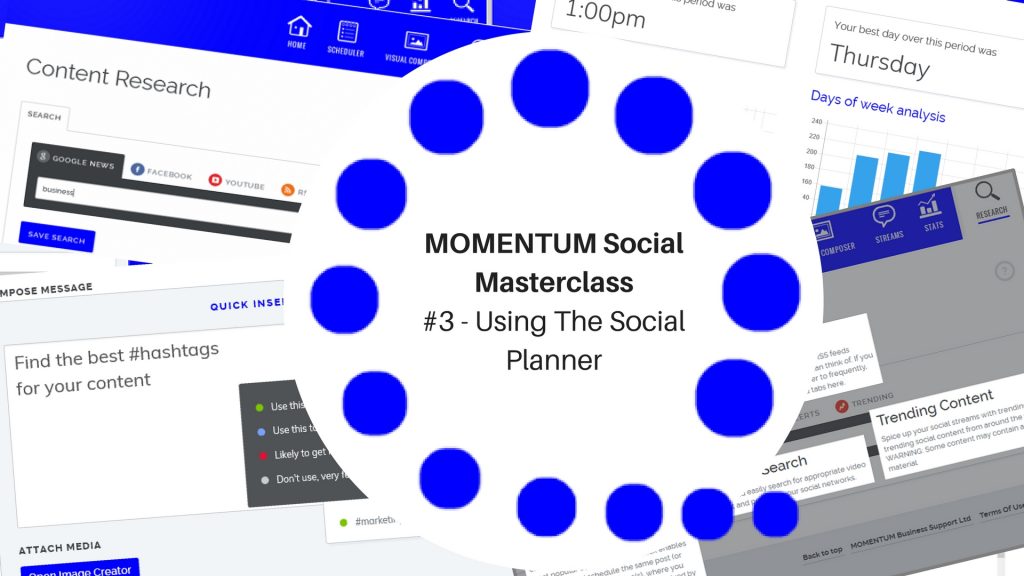 MOMENTUM Social Masterclass #3 - Using The Social Planner Image