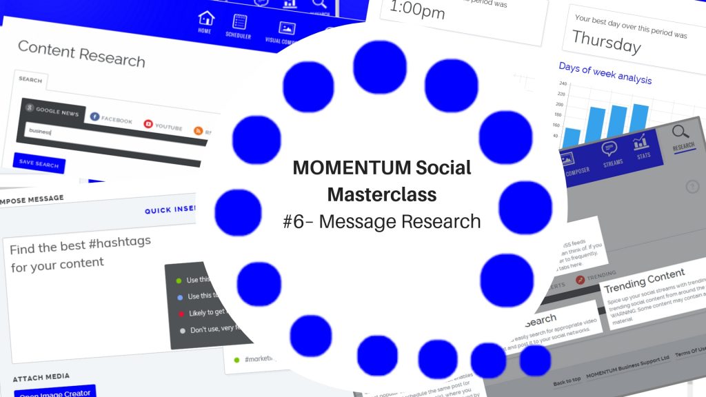 MOMENTUM Social Masterclass #6 - Message Research Image