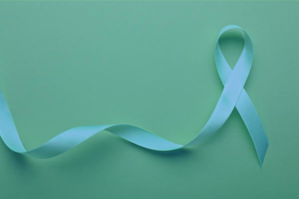 A photo showing a green ribbon
