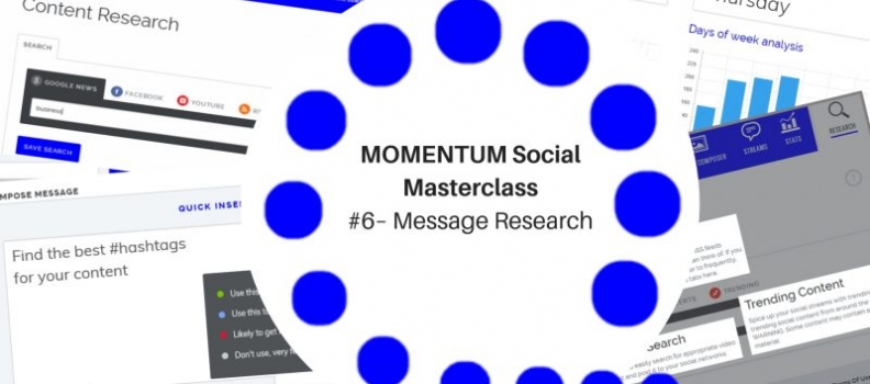 MOMENTUM Social Masterclass #6 – Message Research